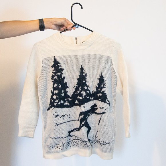 JCrew Ski Sweater with Zip Collar - Picture 1 of 5